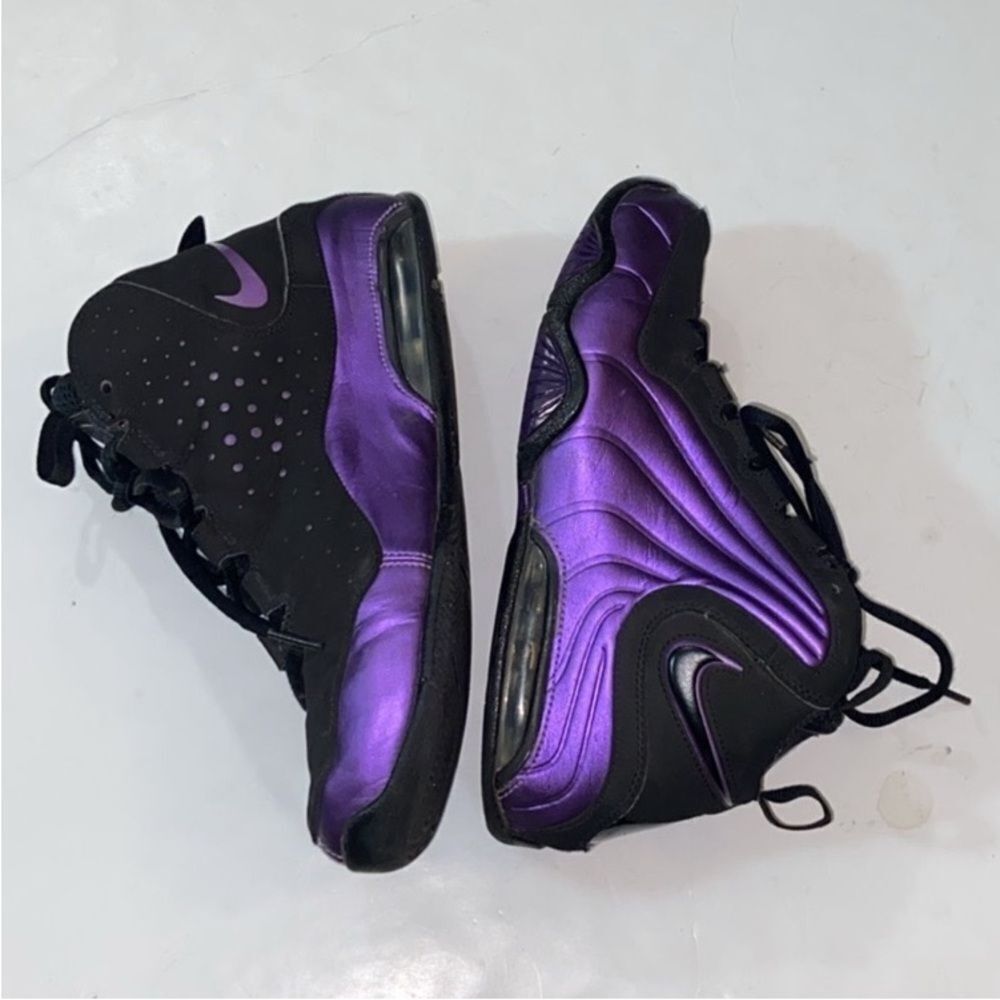 Nike Air Max Wavy BV1342-001 Basketball Stylish Black & Purple Sneakers Sz,5.5Y - Picture 3 of 7